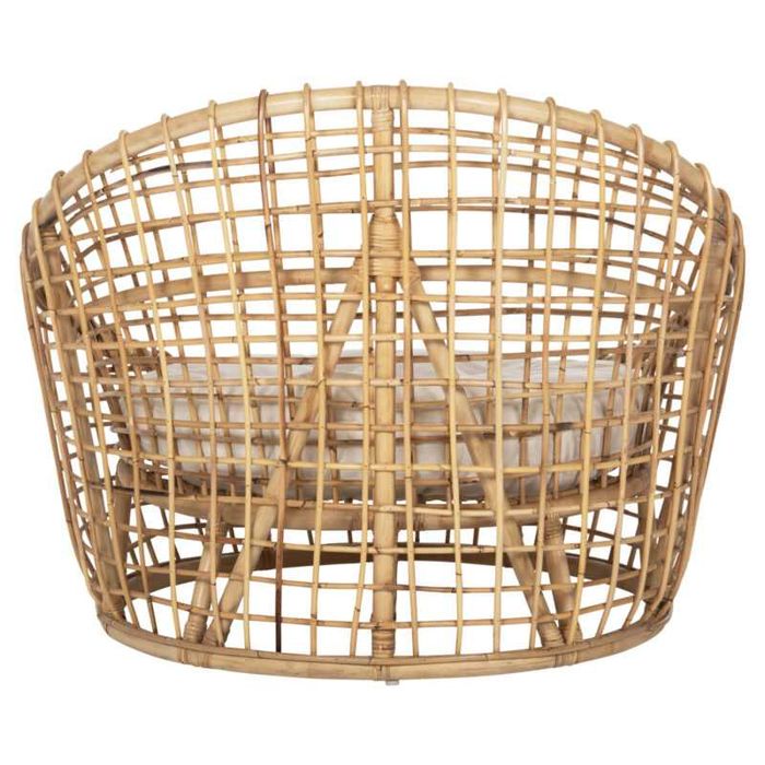 Фотьойл, Nest ENTO HM9814, Бял, Ратан, 103х92х81см.