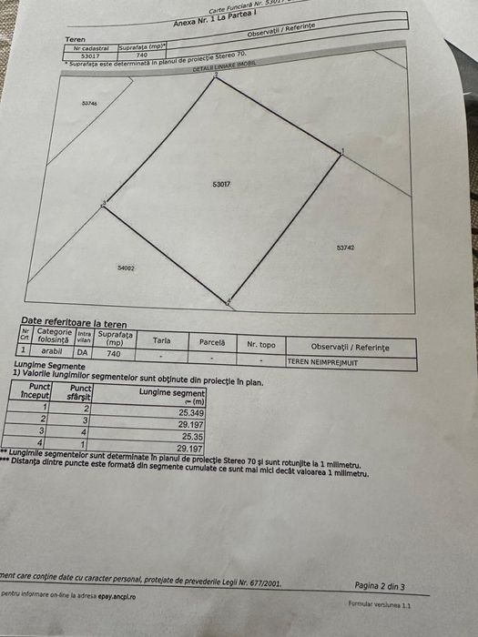 Teren intravilan dublu front stradal
