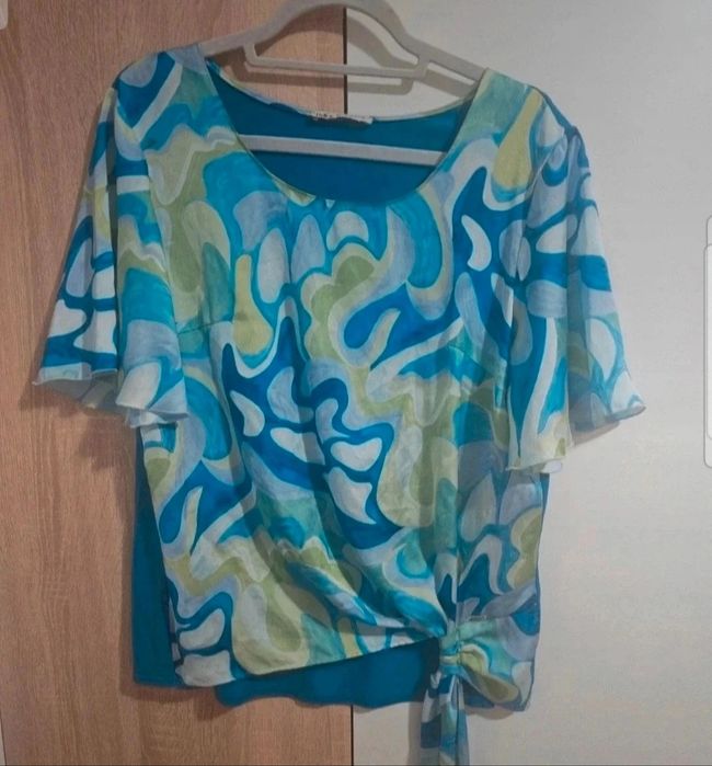 Bluza superbă din satin și bumbac Dika