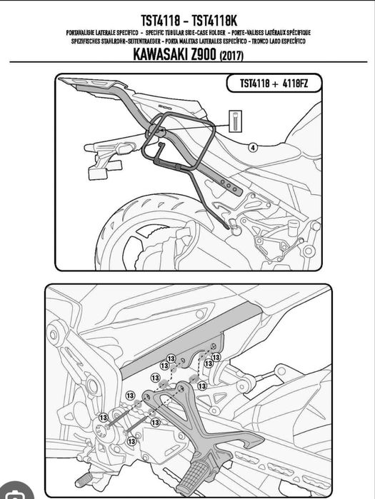 Багажна Стойка Kappa/Givi за Кавазаки Z900