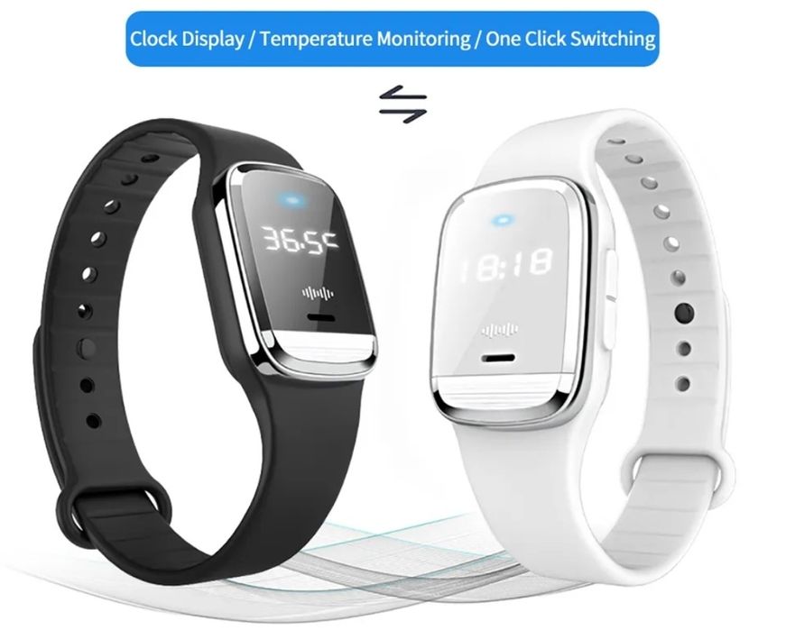 Гривна против комари  и кърлежи + часовник + термометър