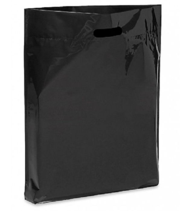 Set 100 pungi banana mari negre plastic biodegrabile 53x60 Cm - 60 Le