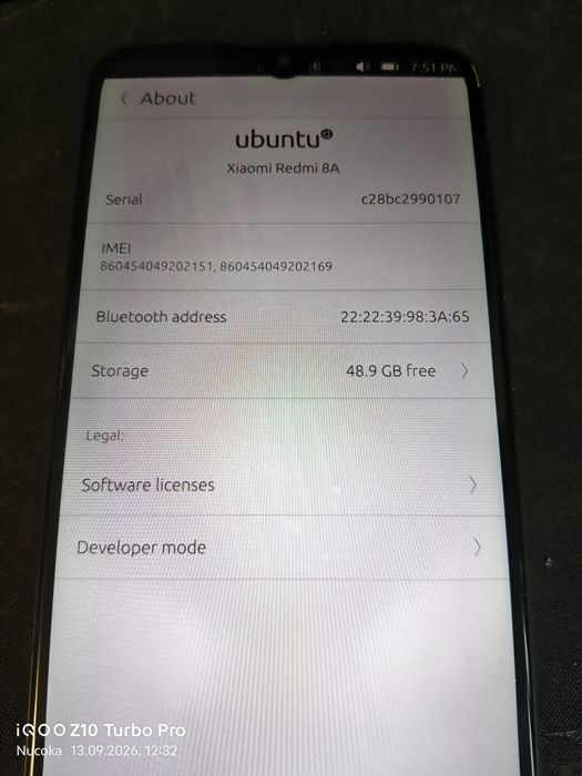 Xiaomi redmi 8 ubuntu