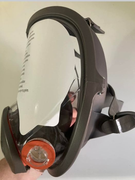 Mască 3M 6800 Vizieră + filtre carbon + prefiltre + capace + 1 folie