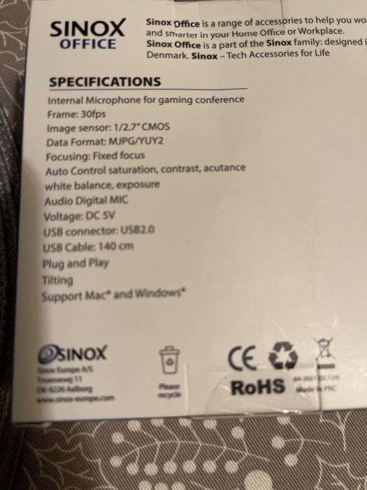 Camera web sinox