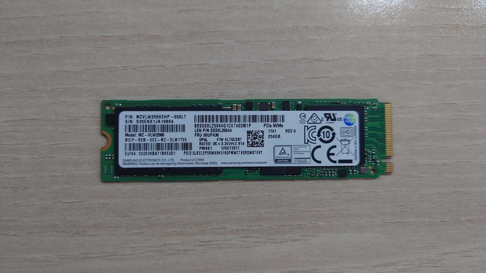 SSD Samsung M2 256GB