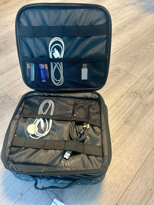 Geanta organizator cabluri Matein Shockproof, portabila