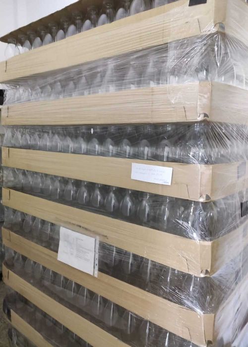 Sticle din sticlă 750 ml, transparente, gât TO-43 – lot 1.500 buc.