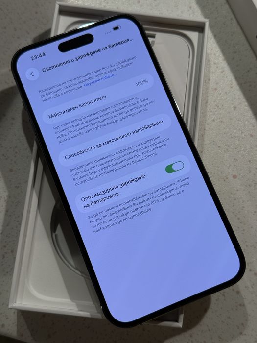 iPhone 14 Pro Max 128GB Deep Purple – Перфектен, 100% Батерия!