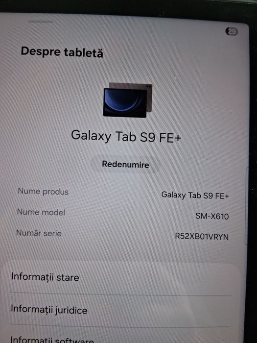 Tabletă Samsung Galaxy Tab S9 FE+