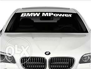 Код 37а. Бмв М Power стикер за преден или заден прозорец