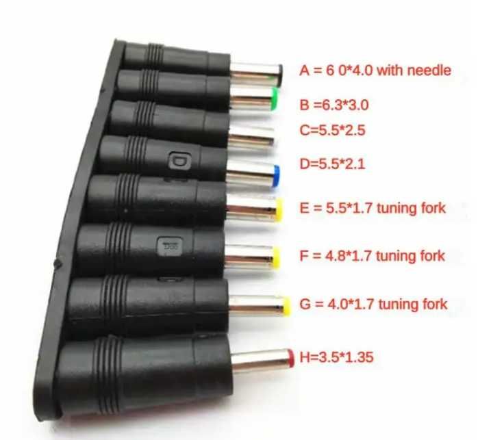 Универсальный набор разъемов для источников питания постоянного тока