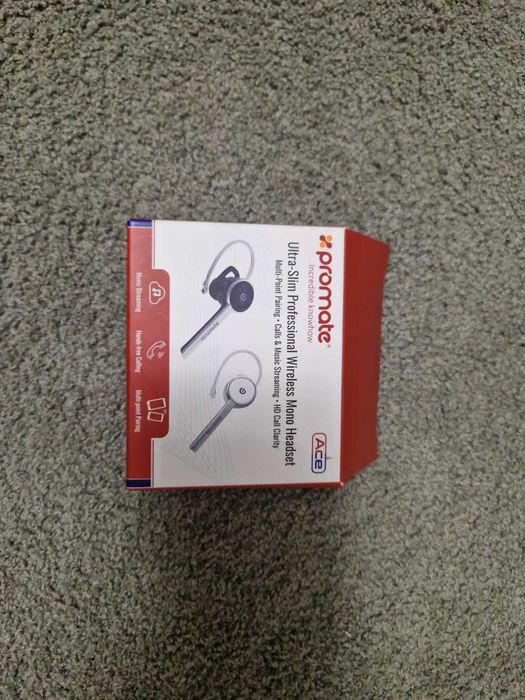 Cască Bluetooth Promate Ace - Ultra-Slim, Handsfree