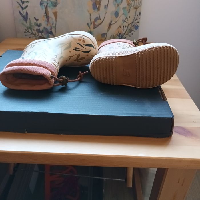 Cizme cauciuc imblanite cu lana, Nr 23 Bisgaard