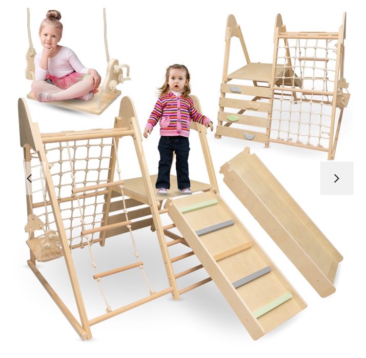 Loc de joacă de interior din lemn 5in1. 3+ SIGILAT