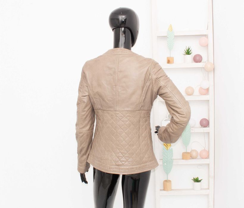 TWINSET Simona Barbieri дамско яке естествена кожа капитонирано S