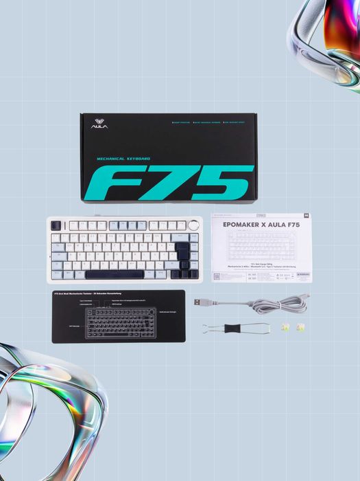 Механическая клавиатура AULA F75 с RGB и Bluetooth