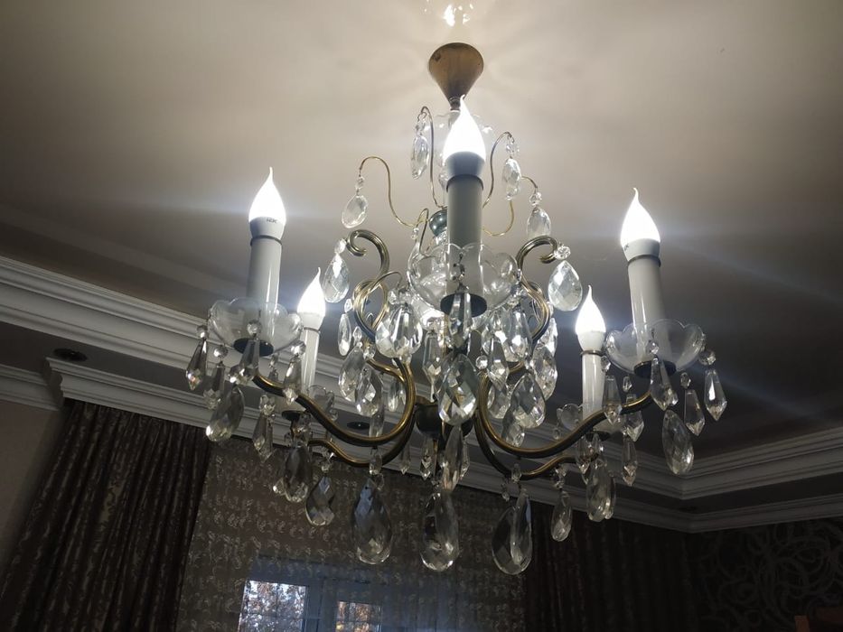 Люстра хрустальная, СССР / Чехословакия, 1980-е