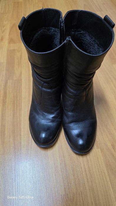Ghete piele dama, marimea 38, blanite