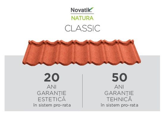 Tigla metalica falt roca vulcanica Novatik