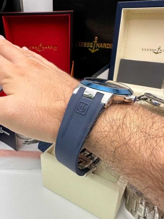 ulysse nardin dualtime сребърн / златно