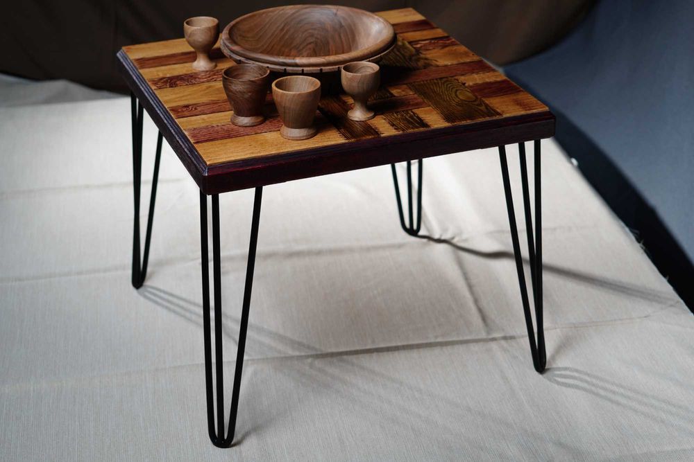 Холна маса с масивен плот дъб