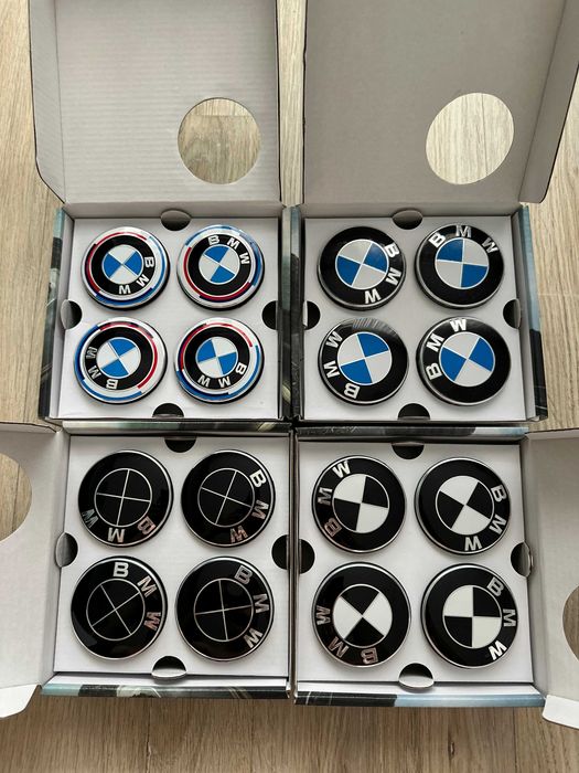 Capace Rotative / Flotante / Giroscopice Roti Jante BMW 56 mm / 68mm Alb Albastru Negru Aniversar Seria 1 2 3 4 5 6 7 X1 X3 X4 X5 X6