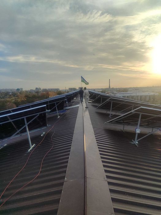 Quyosh paneli o'rnatamiz. PROFESSIONAL. Солнечные панел УСТАНОВКА