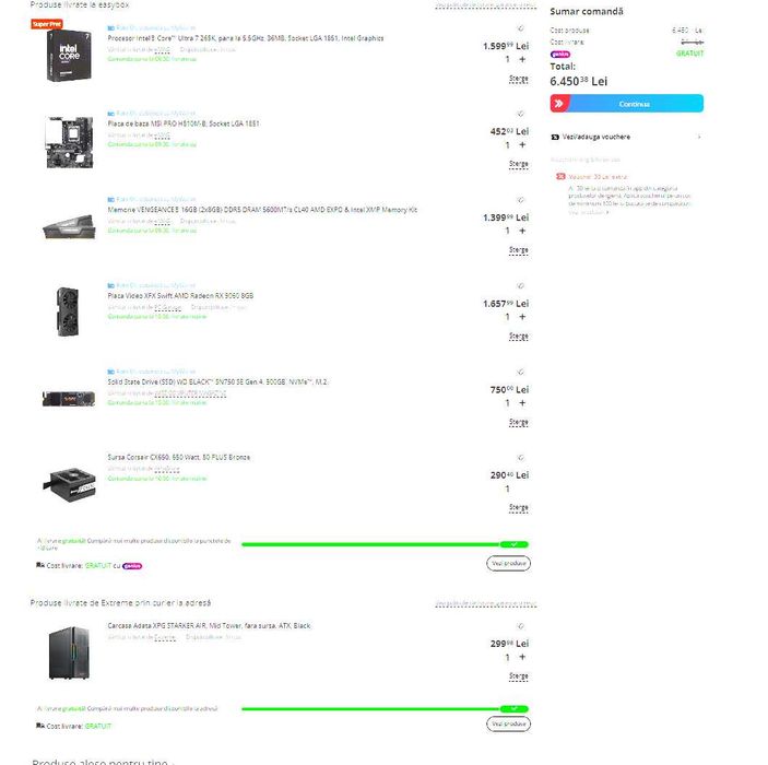 PC GAMING Ultra 7 265k + 9060xt + 16 gb ddr 5