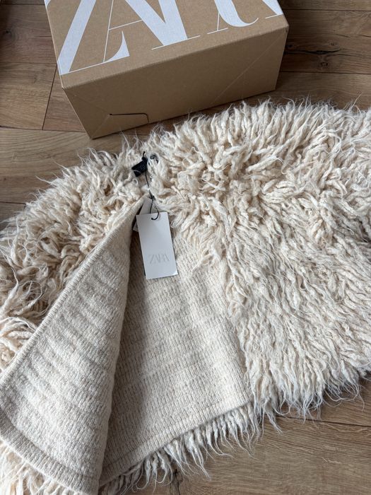 Jacheta de blana Zara tricot virala noua cu eticheta