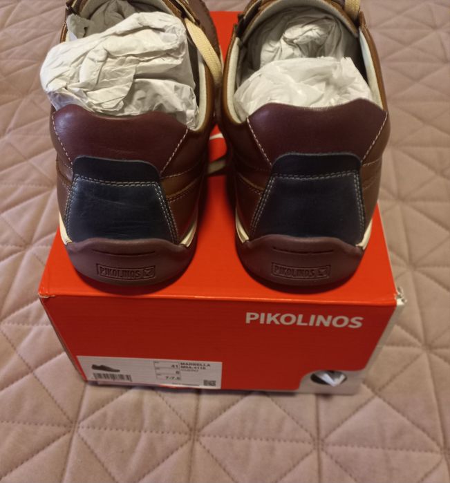 Pantofi casual pentru bărbați Pikolinos Marbella M9A-4118 de culoare maro, confecționați din piele naturală