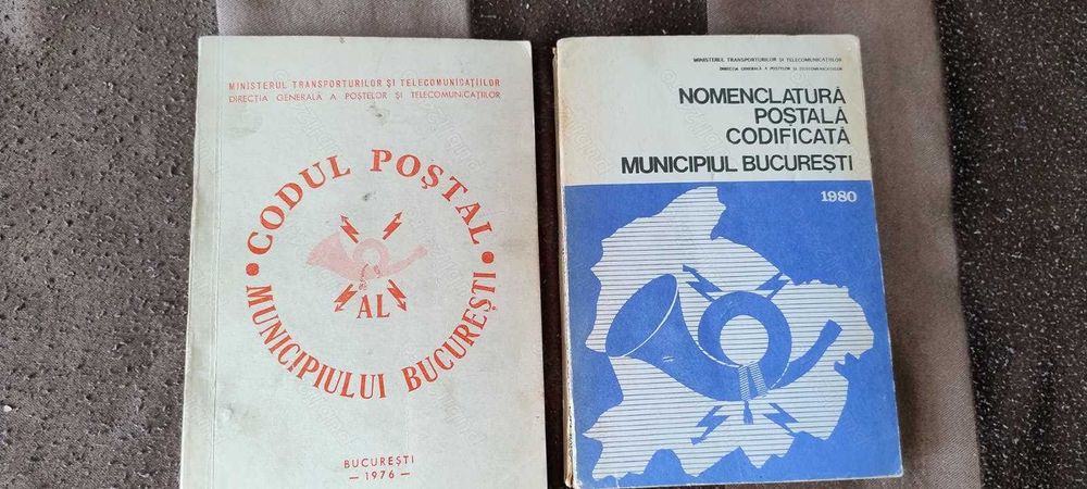 Codul poștal ('76) și Nomenclatura poștală codificată ('80)- Mun. Buc.