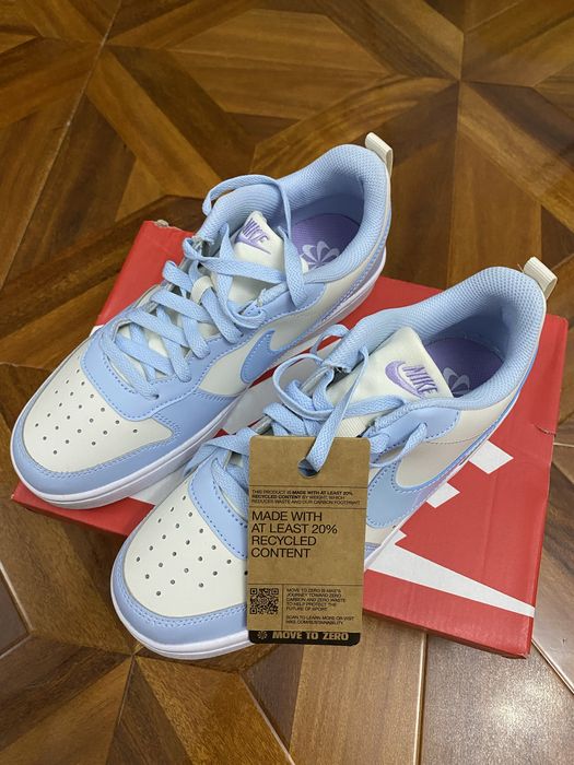 Nike Court Vision Low GS голубые/бело-голубые
