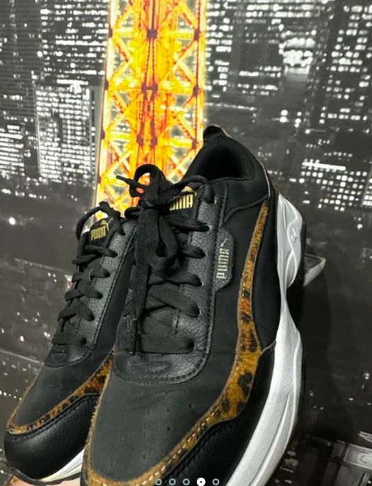 Дамски спорни обувки Puma с леопардов принт и обувки Replay 36