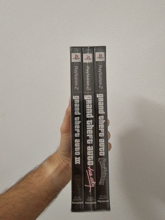 GTA - The Trilogy / Playstation 2 / SIGILAT / Import SUA / de colecție ! San Andreas / Vice City / GTA 3