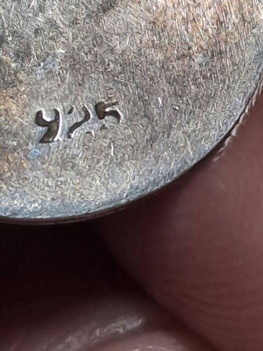 Cercei din argint cu piatra verde jad