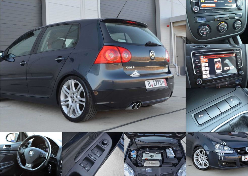 VW Golf 5 GT 1.4TSi 170cp BLG Navy Clima Xenon Roti 18" 4Usi IMPECABIL