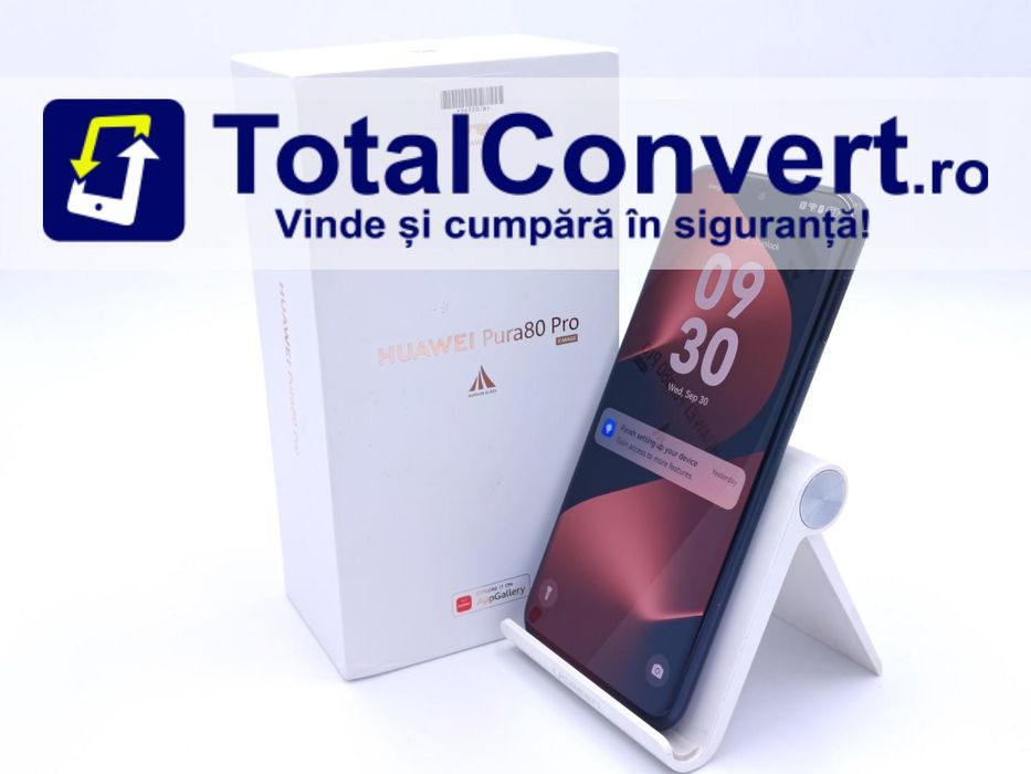 Huawei Pura 80 Pro 512GB Glazed Black 12GB, Garantie 24 luni | #D96520
