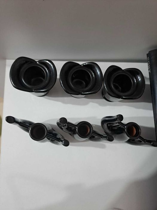 Стари малки български вазички и свещник