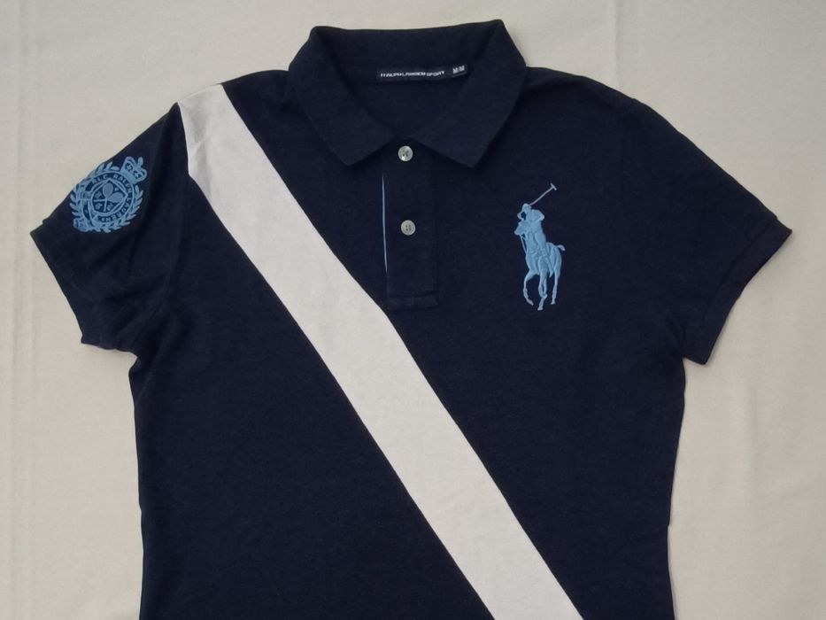 POLO Ralph Lauren оригинална тениска M памучна поло фланелка