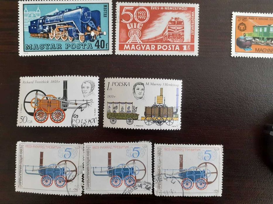 Пощенски марки с техника