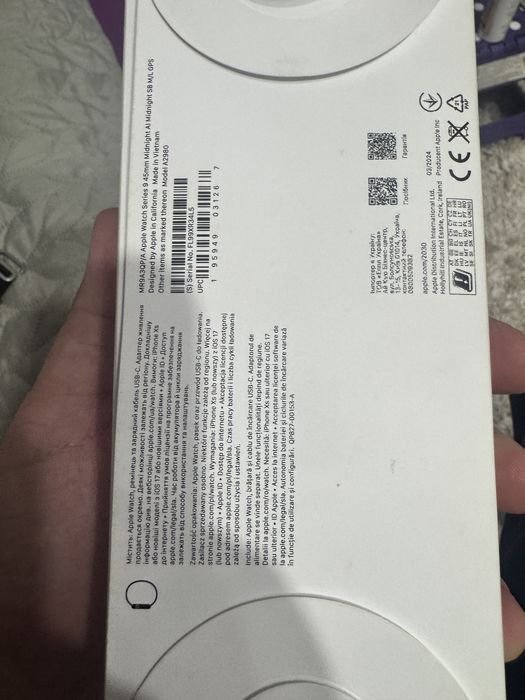 Apple Watch Seria 9 100% baterie