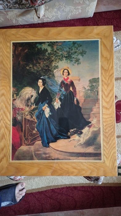 Картины рисованные, полиэфирные.