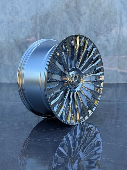 Jante Roti Mercedes Maybach R20 5x112 Chrome S Class E Class C Class CLS CLA CL SL ML GLA GLC GLK GLE GL W222 W221 W223 W216 W220 W212 W213 Aliaj Nou