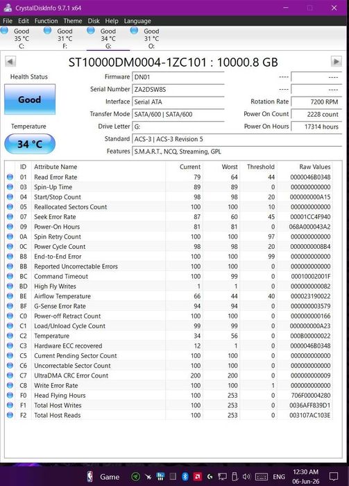 HDD 10TB Seagate хард диск 10ТБ