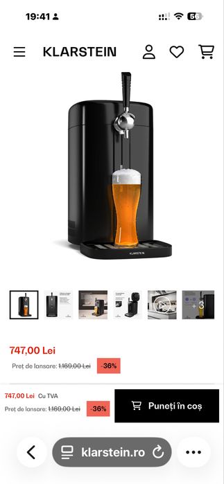 Dozator de bere pt Keg 5 litri