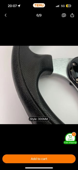 Volan sport 300mm Nou perfect pt Drift sau gaming