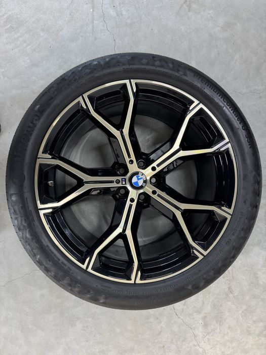 Jante Bmw X5 X6 R21 G05 G06 M741 Originale Gold Continental vara 2023