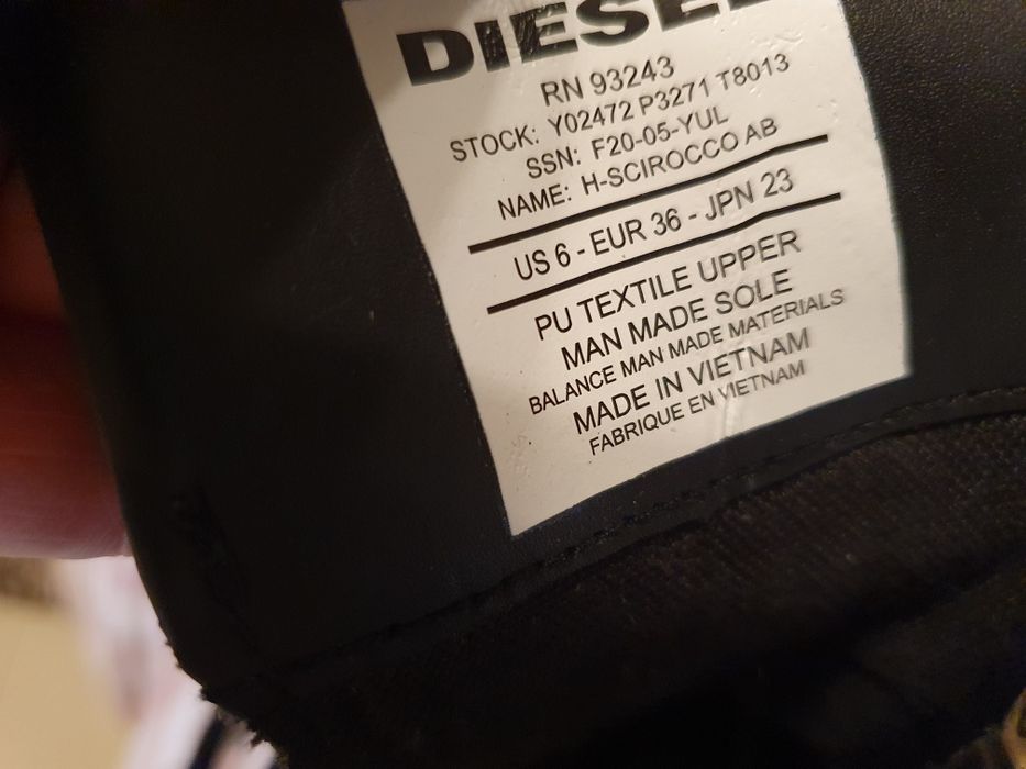 Ghete Diesel ,impecabile  ,nr 36.
