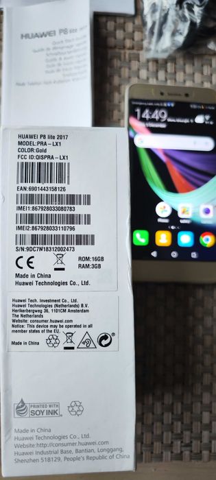 Telefon mobil Huawei P8 Lite, Dual SIM, 16GB, 4G, Black